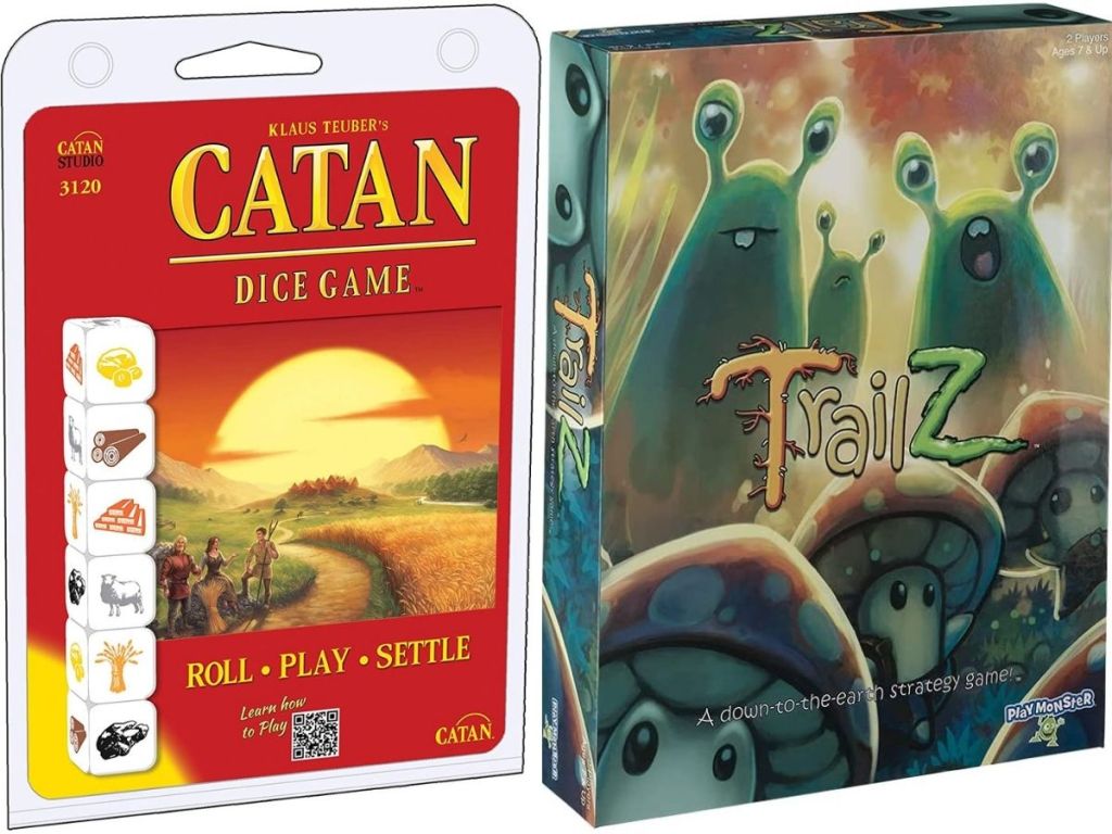 Catan Dice Game and Trailz Game