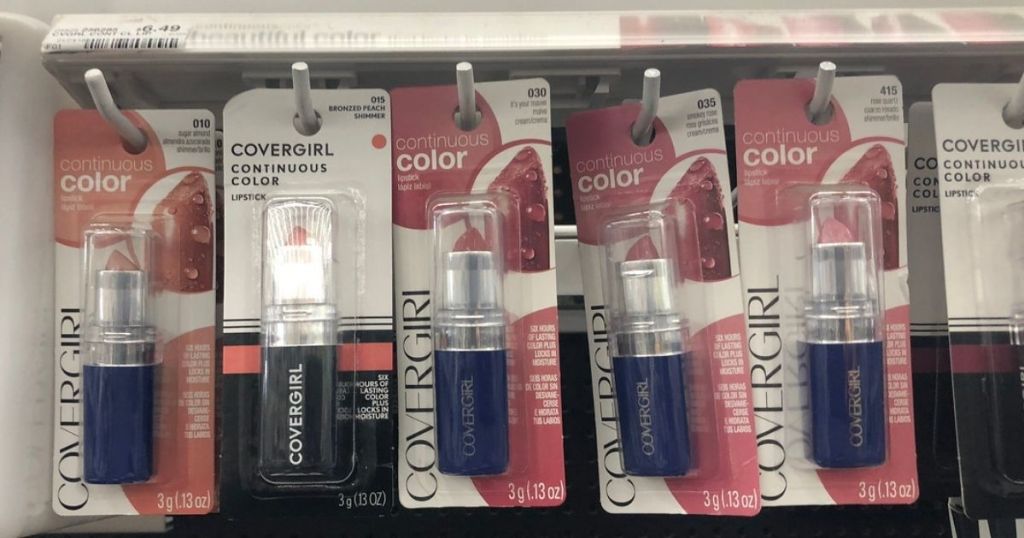 lipstick on shelf