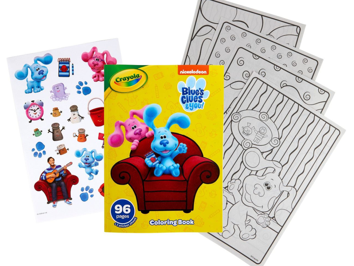 Crayola 96-Page Blue's Clues Coloring Book w/ Stickers