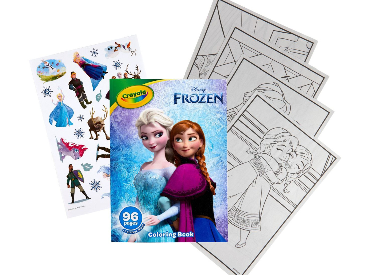 Crayola 96-Page Disney Frozen Coloring Book w/ Stickers