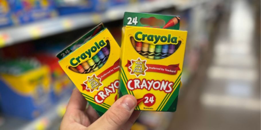 Crayola Crayons 24-Count Box Only 50¢ on Target or Walmart.com