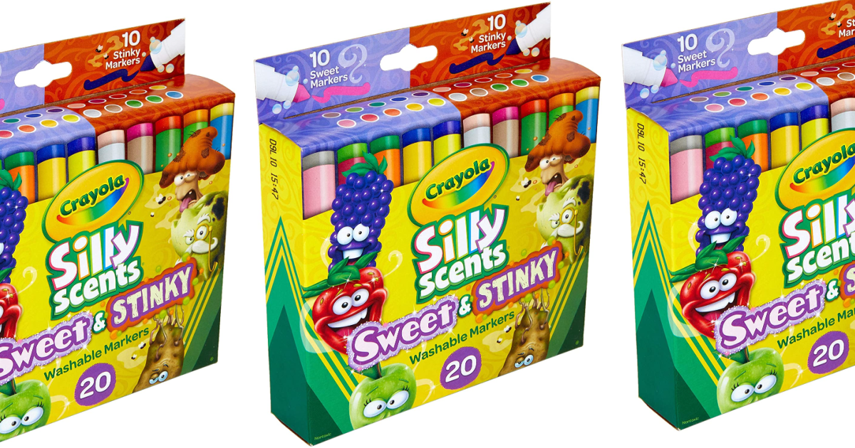 Crayola Silly Scents Washable Markers 20-Count Only $ on Amazon  (Regularly $10) | Hip2Save