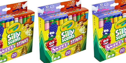 Crayola Silly Scents Washable Markers 20-Count Only $4.50 on Amazon (Regularly $10)