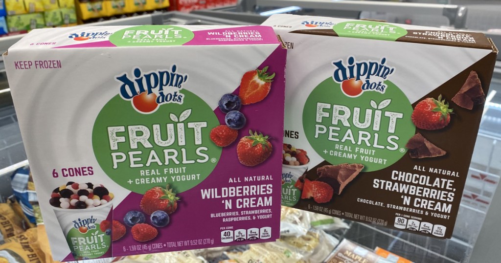 Dippin Dots Fruit Pearls on Cooler at ALDI