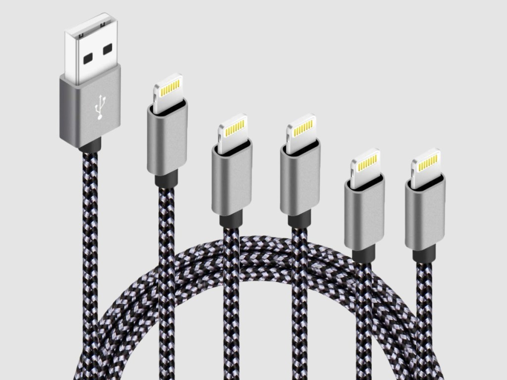 Edison Apple Certified Lightning Cables 5-Pack