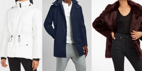 Express Men’s & Women’s Coats from $45 on Express.com (Regularly $228)