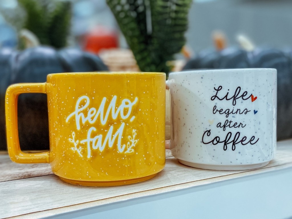 hello fall and coffee coffee mugs from target