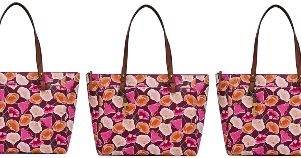 3 fossil rachel floral totes