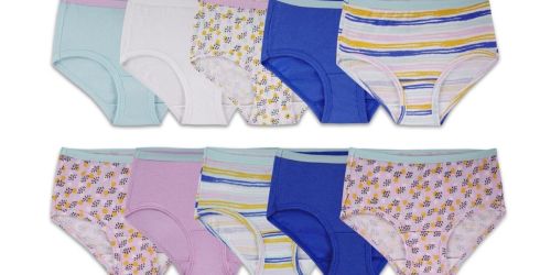 Fruit of the Loom Girls Cotton Underwear 20-Pack Only $14.99 Shipped
