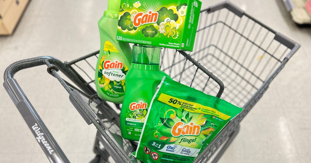 Gain products in a shopping cart in a store
