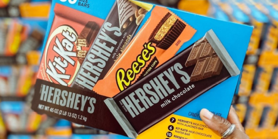 Hershey’s Full-Size Candy Bars 30-Pack Just $26.78 on SamsClub.com (89¢ Each!)