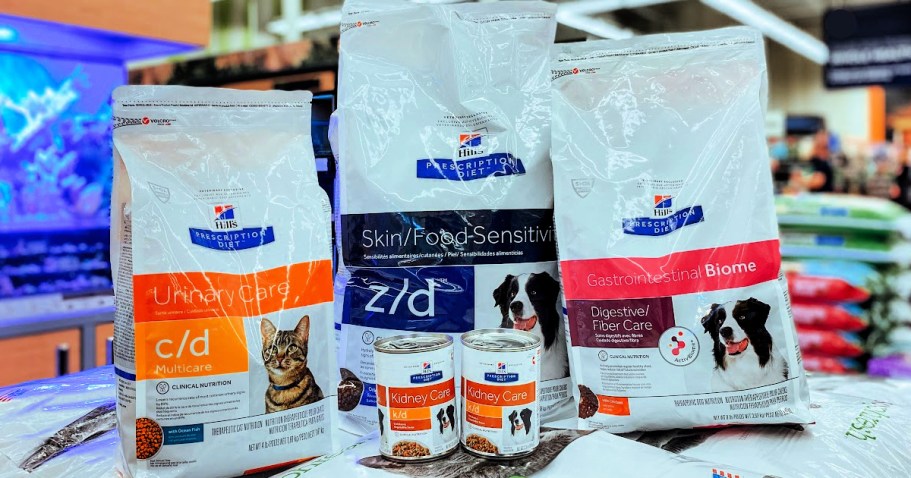 Score 50% Off Hill&rsquo;s Prescription Diet Dog & Cat Food on Amazon + Free Shipping