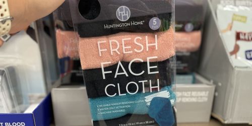 Microfiber Reusable Makeup Removing Cloth 5-Pack Only $4.99 at ALDI | Removes Makeup w/ Just Water