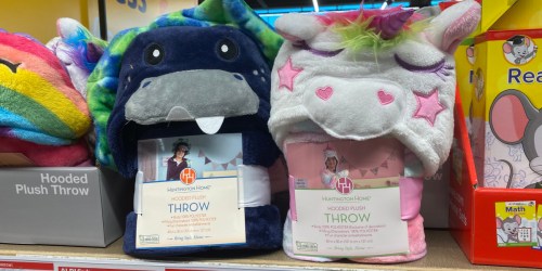 Huntington Home Kids Hooded Plush Throw Only $8.99 at ALDI