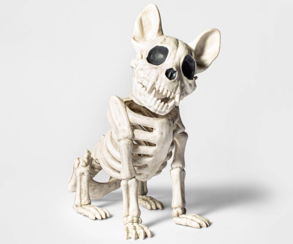 Hyde & EEK! French Bulldog Skeleton Halloween Decorative Prop 