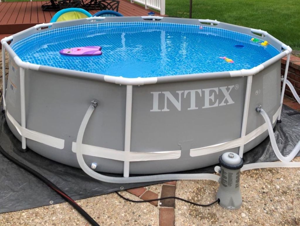 Intex swimming pool