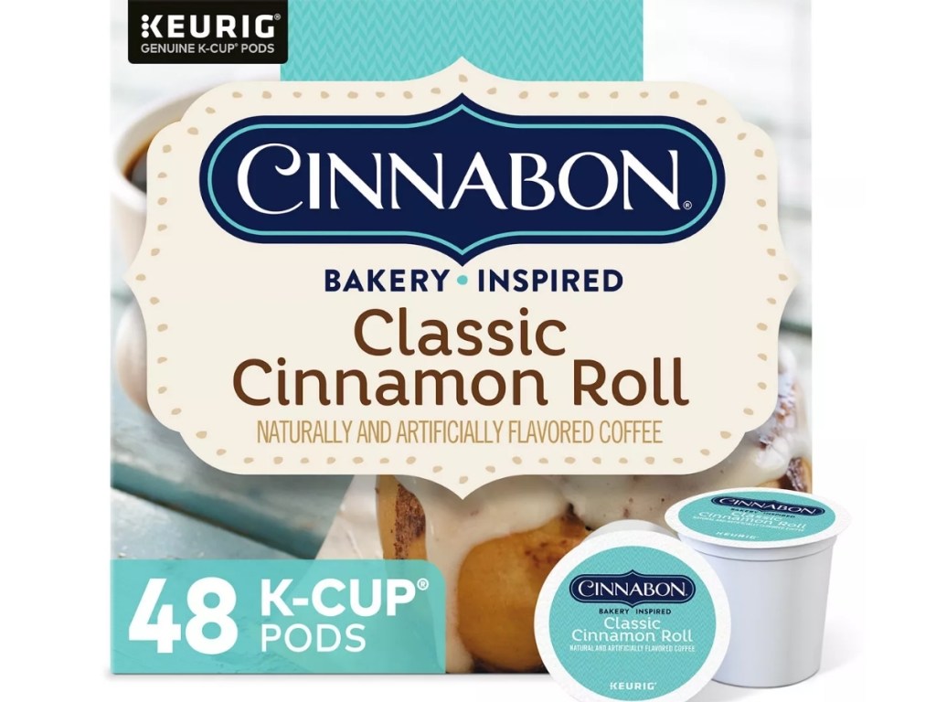 keurig k-cups cinnabon classic cinnamon roll coffee