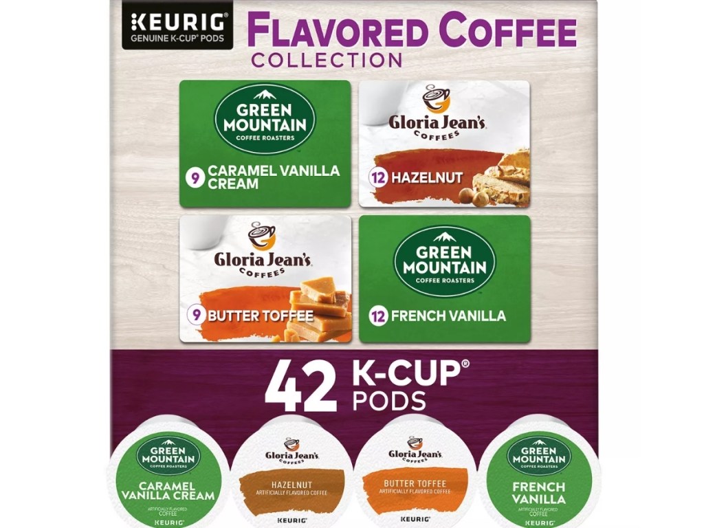 keurig k-cups flavored coffee collection