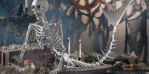This 6′ Mermaid Skeleton is Just What Your Halloween Decor is Missing & It’s Only $80.99 Shipped