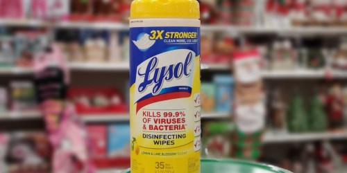 Lysol Disinfecting Wipes Just $1.75 Each After Cash Back at Walgreens