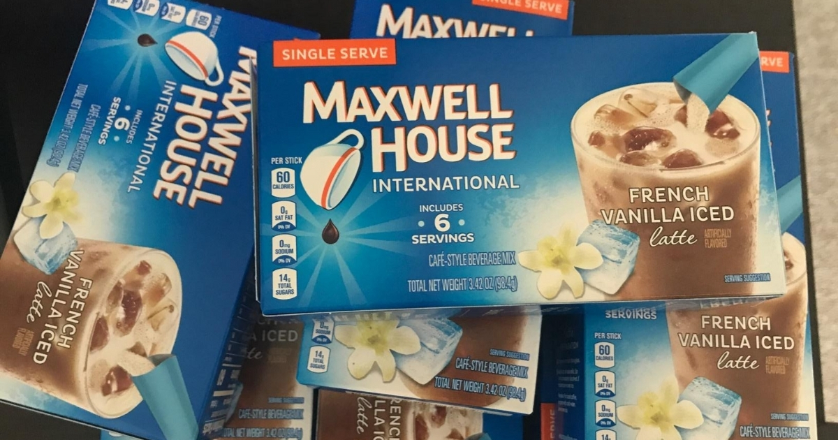 Maxwell House French Vanilla Iced Latte Mix 48-Count Only $13 Shipped on Amazon (Just 27¢ Per Drink)