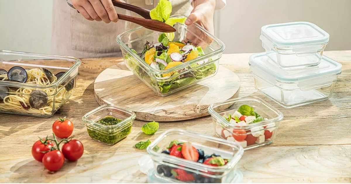 24 piece glass food storage set