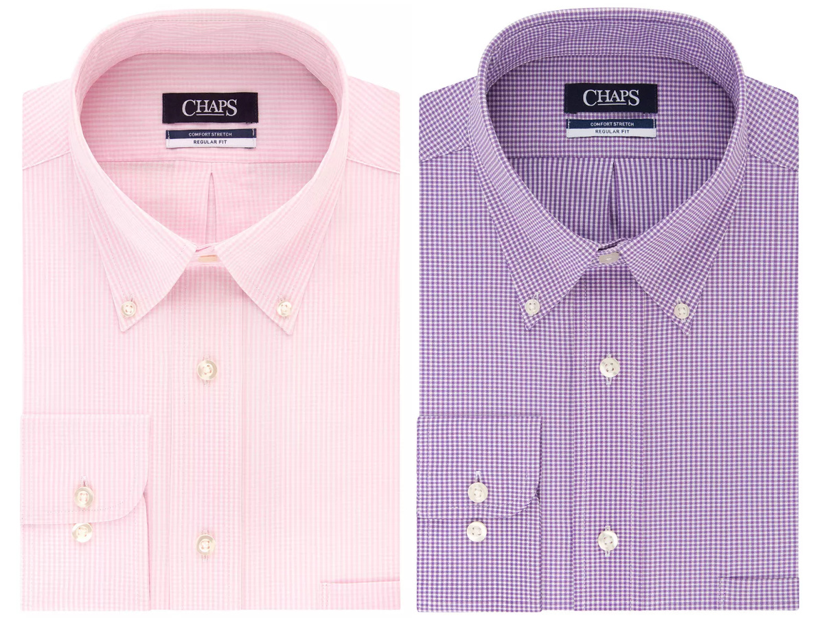 kohls mens pink dress shirts