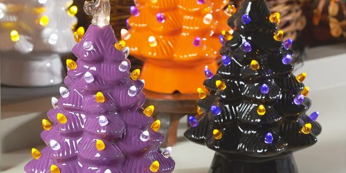 Mr. Halloween Pre-Lit Ceramic Trees from $30 Shipped on QVC.com