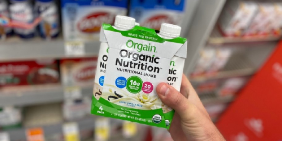 Orgain Protein Shake 4-Pack Just $3.83 Shipped on Amazon (Reg. $11)