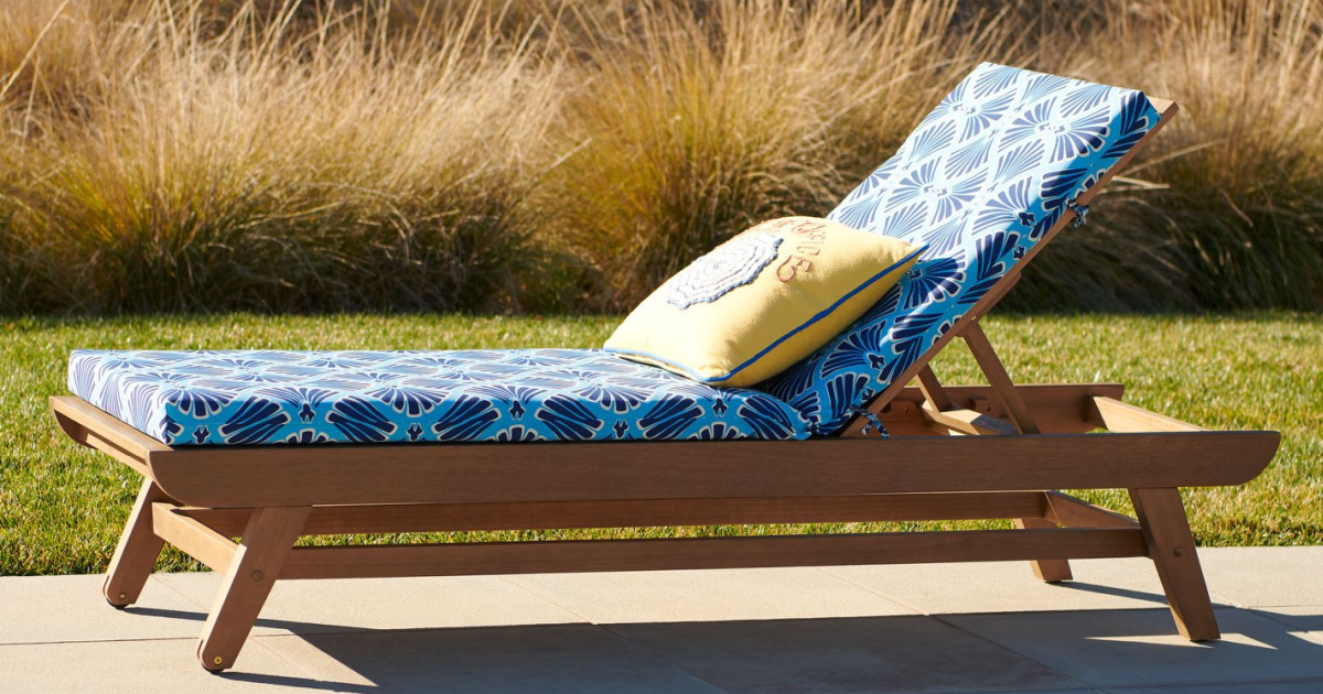 natural eucalyptus zaragoza outdoor chaise lounge