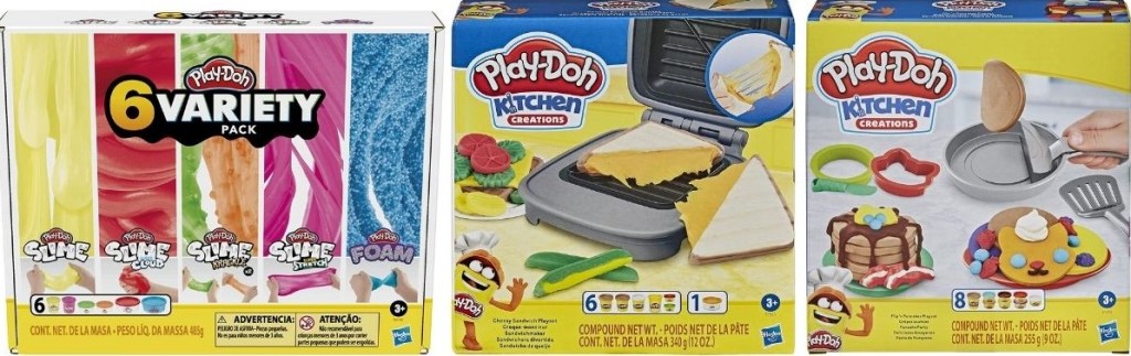 three Play-Doh Sets