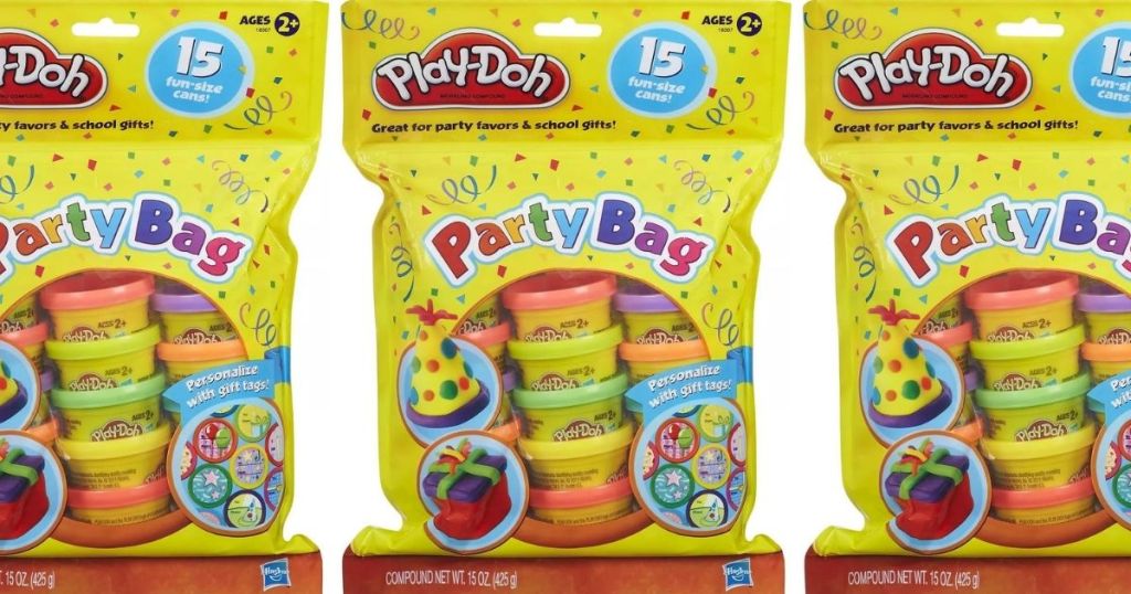 three bags of Play-doh