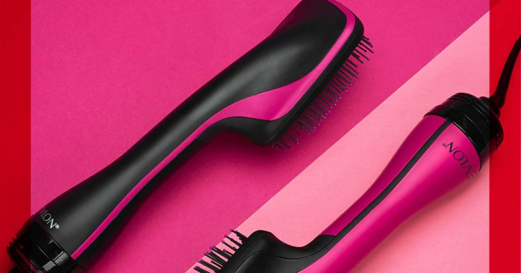two hair styling brushes
