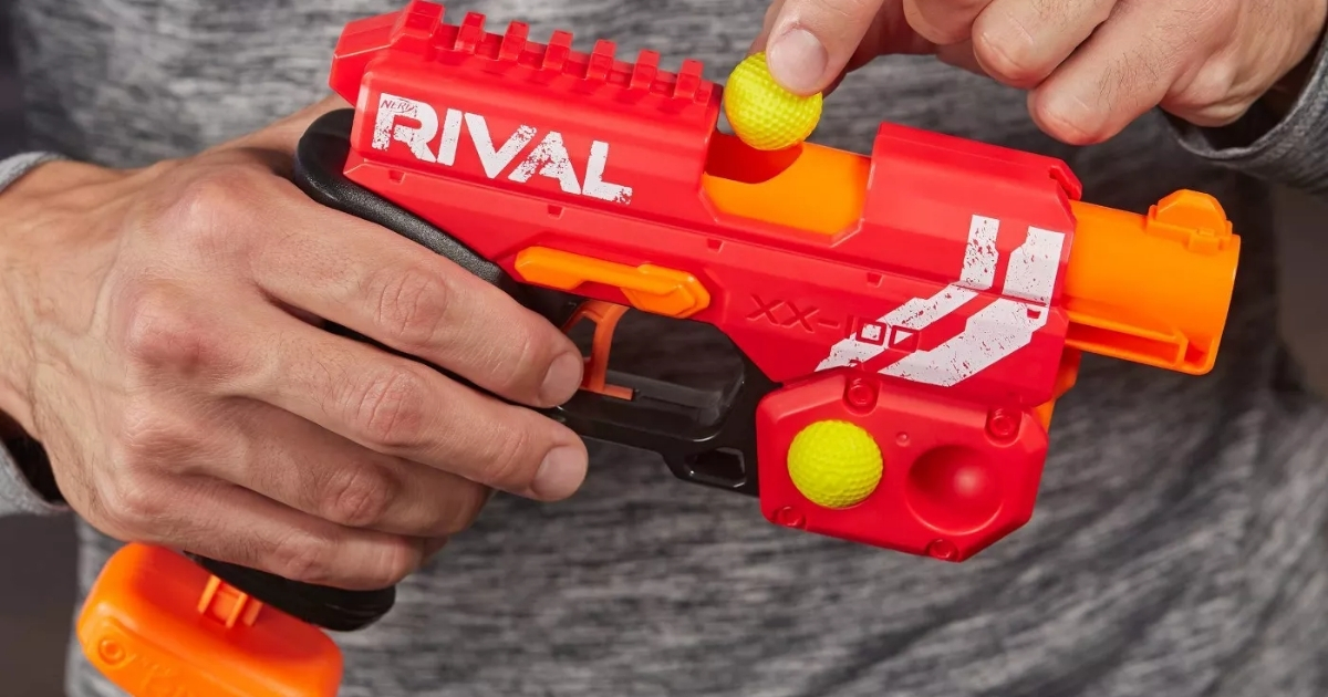 ammo being loaded in nerf rival blaster