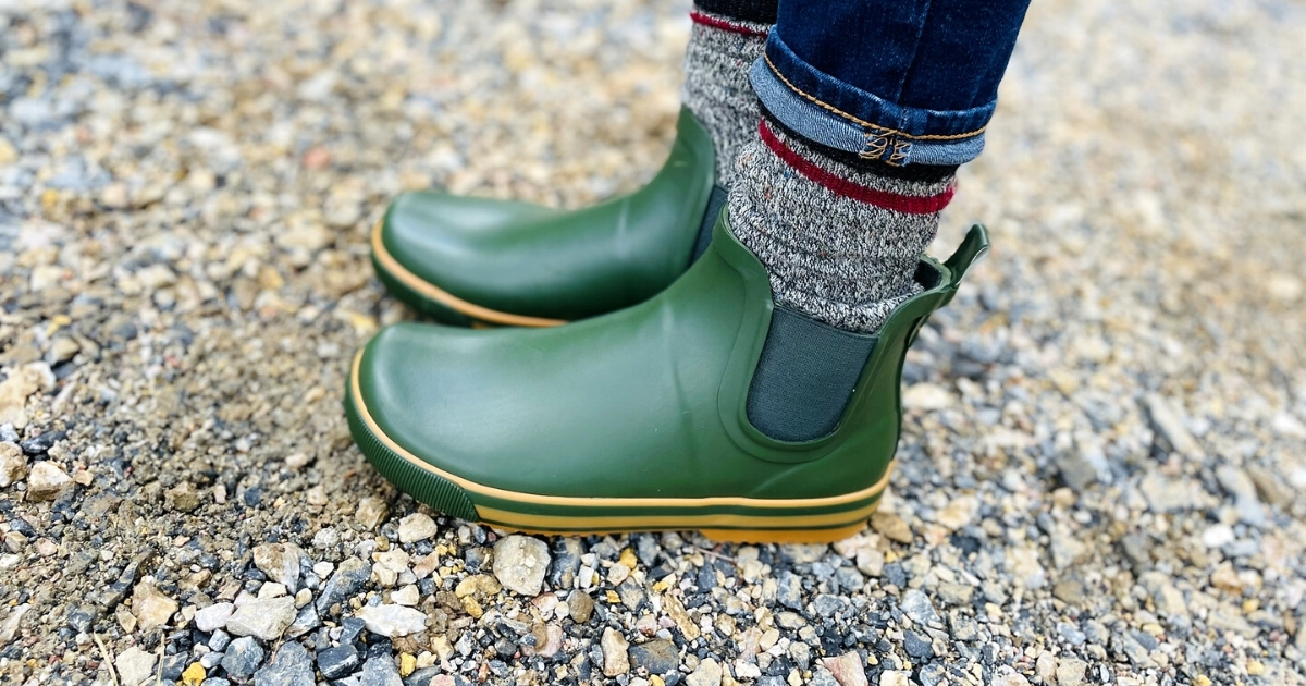 rocket dog rainbow rain boots