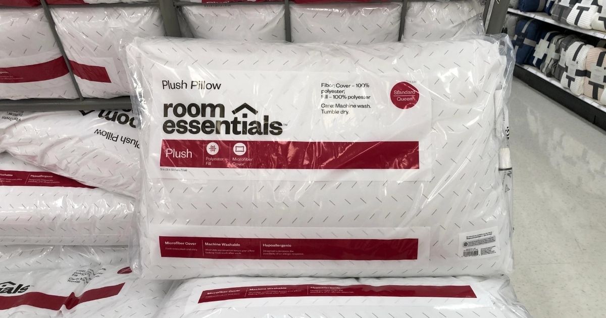 Plush Pillow Standard/queen White - Room Essentials™ : Target