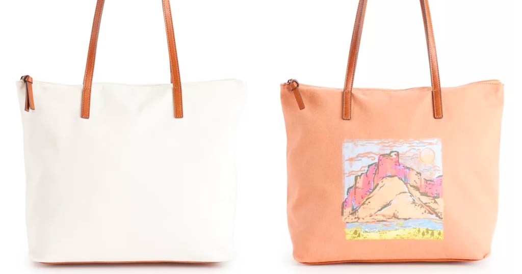 Sonoma Goods For Life Canvas Tote Bags in two styles