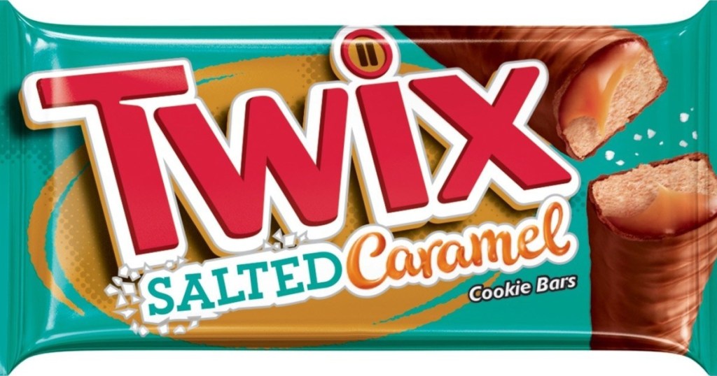 packaging for TWIX Salted Caramel bar