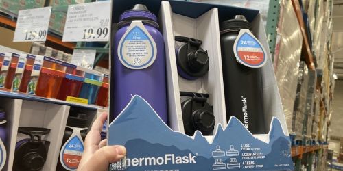 ThermoFlask 40oz Stainless Steel Water Bottle 2-Pack Only $19.99 at Costco