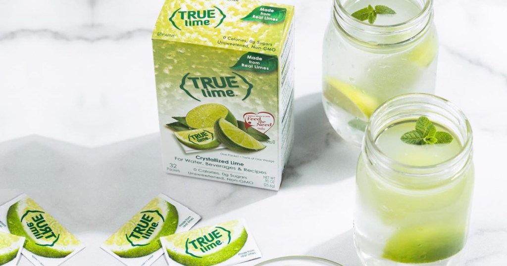 True Lime drink packets and beverages