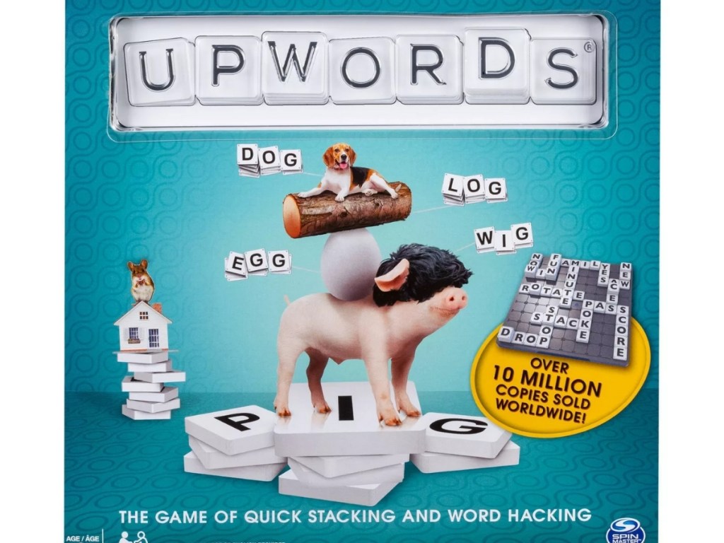 upwords board game box