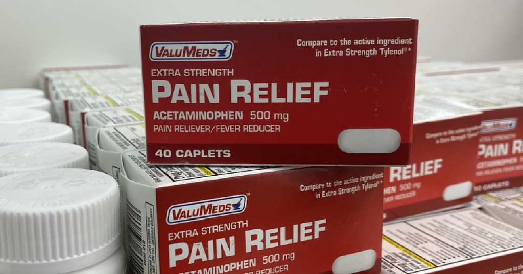 ValuMed Pain Relief on shelf at Walgreens