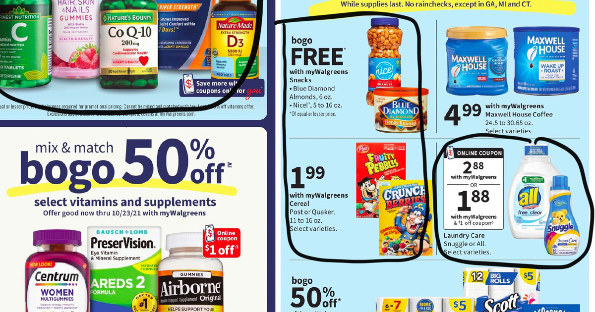 Walgreens Ad Scan For The Week Of 9/19/21 – 9/25/21 (We’ve Circled Our ...