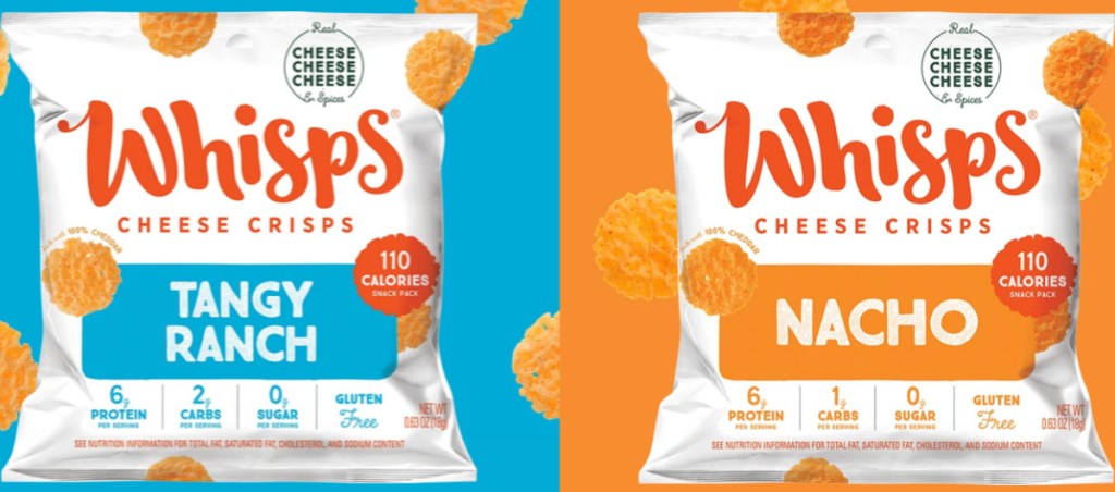 whisps cheese crisps bags
