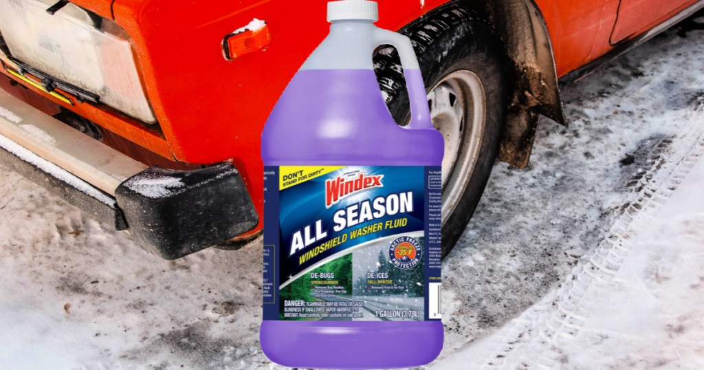 Windex AllSeason Windshield Washer Fluid Gallon Only 1.45 w/ Free