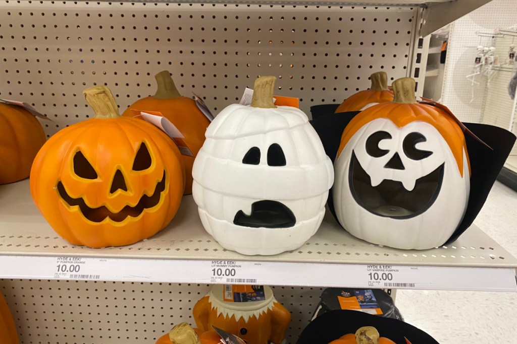 assorted pumpkins at target