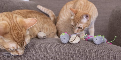 TWO Plush Catnip Mice Cat Toys 3-Packs Only $3.94 Shipped on Amazon – Just $1.97 Each