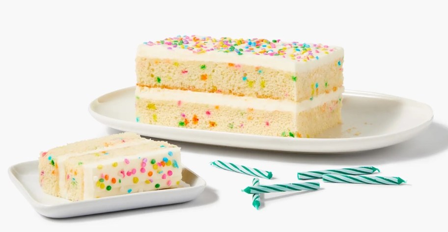 stock photo of confetti cake