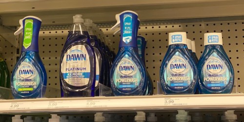 ** Dawn Platinum Powerwash Dish Sprays from $1.50 Each At Target After Cash Back