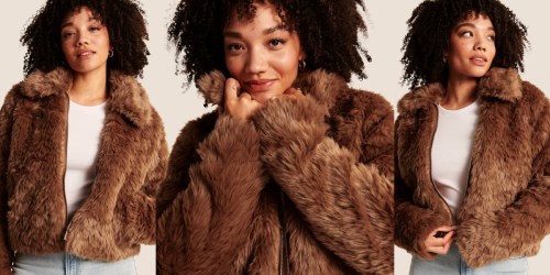 Abercrombie Faux Fur Jacket Just $29.99 (Regularly $160)
